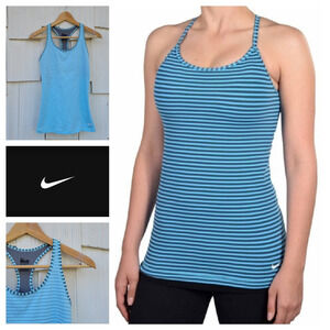 Nike Dri Fit Striped Athletic Tank‎ M